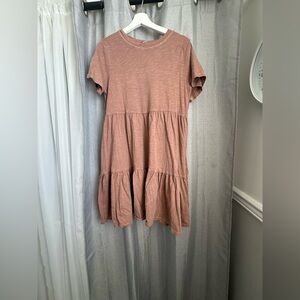 Charming Salmon TShirt Dress